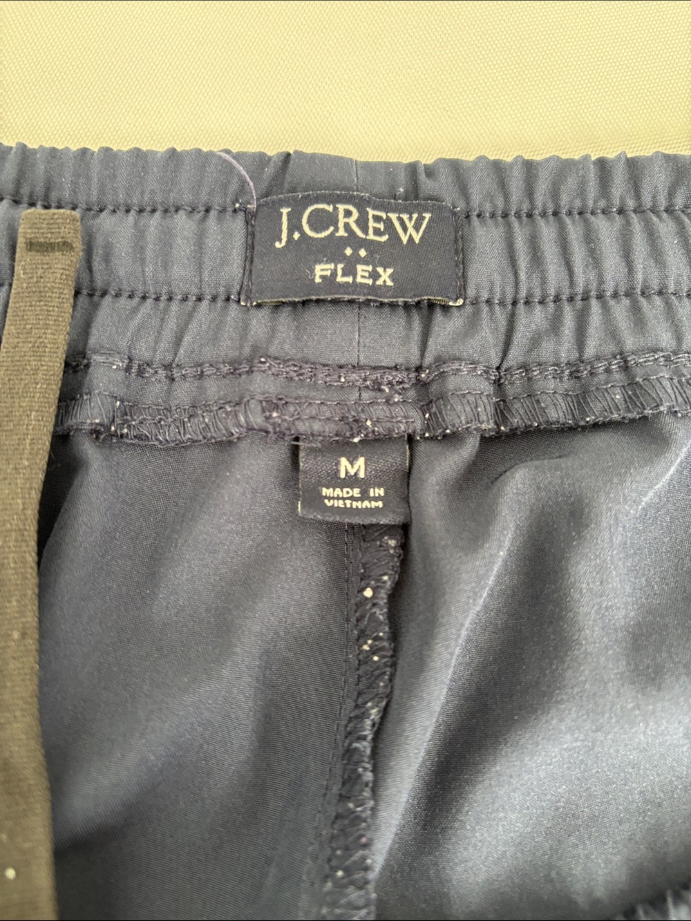 J. Crew Men’s Athletic Elastic-Waist Shorts — Gray & Navy - Picture 7 of 10